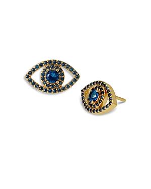 Kurt Geiger London Blue Evil Eye Stud Earrings