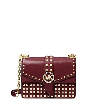 Michael Michael Kors Greenwich Small Studded Leather Crossbody