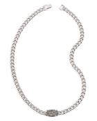 Kendra Scott Elisa Drusy Stone Chain Link Collar Necklace In Rhodium Plated, 17