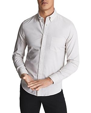 Reiss Meantime Melange Regular Fit Oxford Shirt