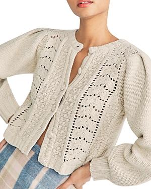 Loveshackfancy Frankel Mixed Stitch Cardigan