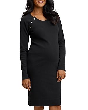 Stowaway Collection Raglan Maternity And Nursing Sweater Dress