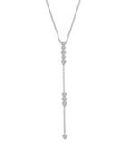 Dana Rebecca Designs 14k White Gold Emily Sarah Lariat Necklace With Diamonds, 20