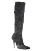 Saint Laurent Women's Lala Pointed Toe High Heel Boots