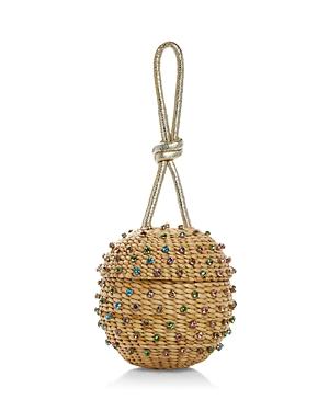 Poolside Disco Ball Small Rainbow Wristlet