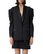 The Kooples Puff Sleeve Tuxedo Jacket