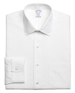 Brooks Brothers Solid Stretch Regular Fit Dress Shirt
