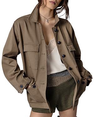 Zadig & Voltaire Kansas Logo Patch Military Jacket