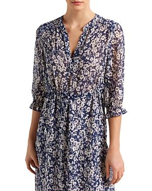 Gerard Darel Jasmine Printed Ruffled Midi Dress