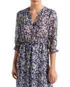 Gerard Darel Jasmine Printed Ruffled Midi Dress