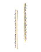 Meira T 14k Yellow Gold & 14k White Gold Bezel-set Diamond Dangle Thread Through Earrings
