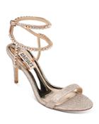 Badgley Mischka Women's Claudette Crystal-embellished Strappy High-heel Sandals