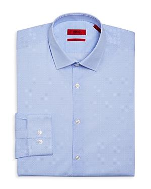 Hugo Cotton Micro Geo Print Slim Fit Dress Shirt