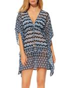 Bleu By Rod Beattie Island Time Printed Cover Up Caftan
