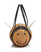 Kate Spade New York Wicker Bumblebee Mini Bag