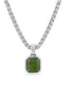 David Yurman Petrvs Emerald Cut Amulet With Jade