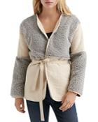 Lucky Brand Faux Shearling Wrap Jacket