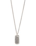 John Varvatos Collection Sterling Silver Dog Tag Pendant Necklace, 24