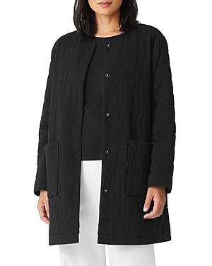 Eileen Fisher Round Neck Jacket, Regular & Plus