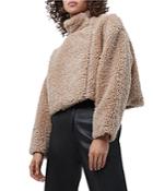 French Connection Iren Faux Fur Cropped Jacket