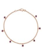 Bloomingdale's Amethyst Station Dangle Bracelet In 14k Rose Gold - 100% Exclusive