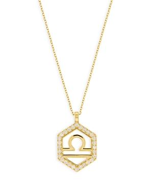 Bloomingdale's Diamond Libra Pendant Necklace In 14k Yellow Gold, 0.20 Ct. T.w. - 100% Exclusive