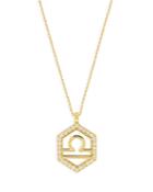 Bloomingdale's Diamond Libra Pendant Necklace In 14k Yellow Gold, 0.20 Ct. T.w. - 100% Exclusive