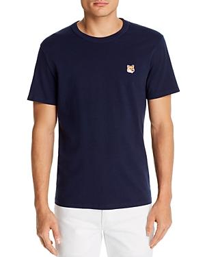 Maison Kitsune Fox-embroidered Patch Tee