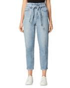 Joe's Jeans The Brinkley Belted Cropped Straight Leg Jeans In Tatra