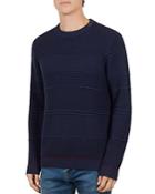 Ted Baker Latar Textured-knit Crewneck Sweater
