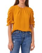 1.state Ruched Puff Sleeve Top