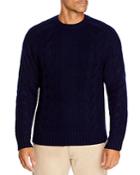 The Men's Store At Bloomingdales Wool Blend Cable Knit Crewneck Sweater - 100% Exclusive