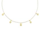 Adina's Jewels Star Charm Beaded Choker Necklace, 12.5-14.5