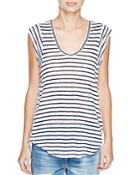 Generation Love Madge Lace-up Stripe Tee