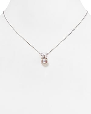 Majorica Simulated Pearl Butterfly Pendant Necklace, 16