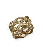 Roberto Coin 18k Yellow Gold Triple Row Twisted Ring