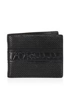 John Varvatos Star Usa Perforated Leather Bifold Wallet