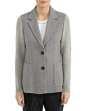 Peserico Sweater Sleeve Two Button Blazer