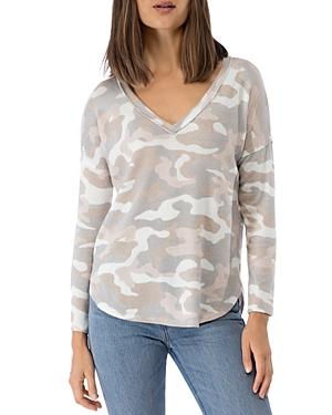 B Collection By Bobeau Camo Print Top