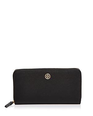 Tory Burch Robinson Leather Continental Zip Wallet