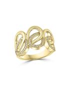 Bloomingdale's Diamond Interlocking Ring In 14k Yellow Gold, 0.2 Ct. T.w. - 100% Exclusive