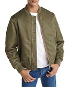 The Kooples Ruched Sleeve Bomber Jacket