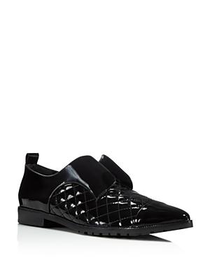 Alice + Olivia Gia Patent Quilted Oxford Flats