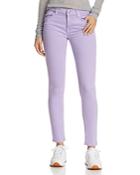 7 For All Mankind Ankle Skinny Jeans In Soft Lilac