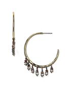Alexis Bittar Elements Dangling Crystal Hoop Earrings