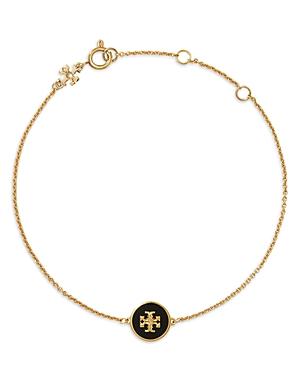Tory Burch Kira Logo Colored Disc Link Bracelet