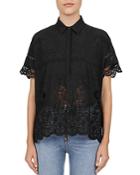 The Kooples Embroidered Cotton Shirt