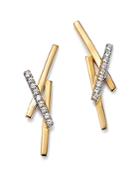 Bloomingdale's Diamond X Earrings In 14k Yellow Gold, 0.25 Ct. T.w - 100% Exclusive