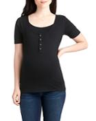 Nom Maternity Snap-front Tee