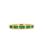 Rachel Reid 14k Yellow Gold Emerald Baguette Band
